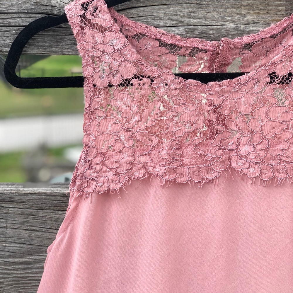 Pink Lacy Top